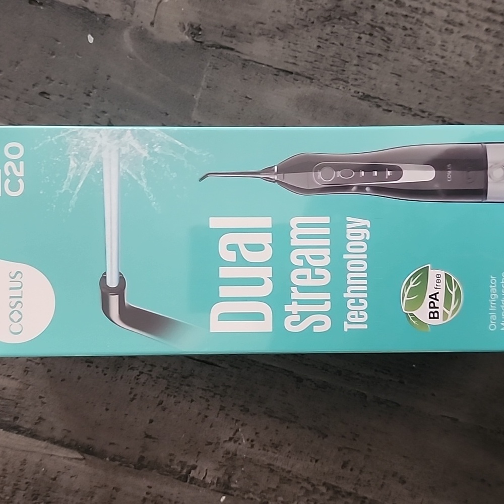 C20 Dual Stream Oral Irrigator - Black and White